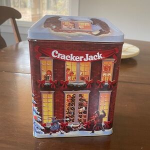 Vintage Cracker Jack Holiday Village limited edition tin from 1995